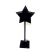 Gwiazda metalowa dekoracja stojąca Czarna 51cm